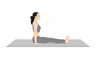 Dandasana - Yoga Pose: Stockhaltung
