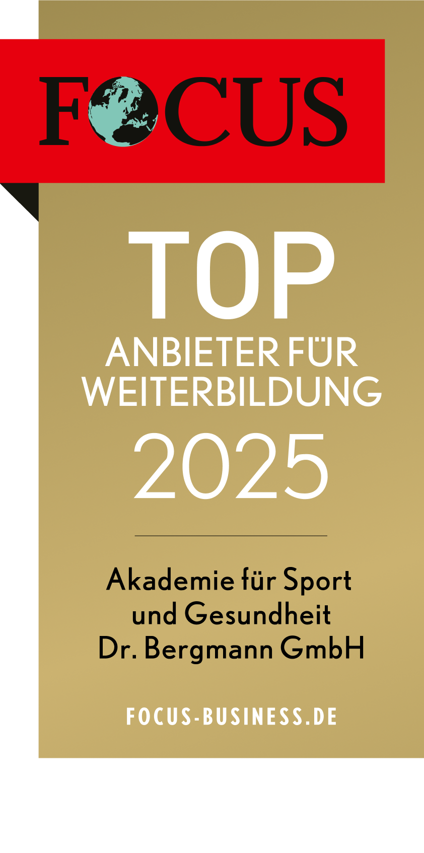 Focus Business, Top Anbieter Weiterbildung, Siegel, Auszeichnung, Anerkennung