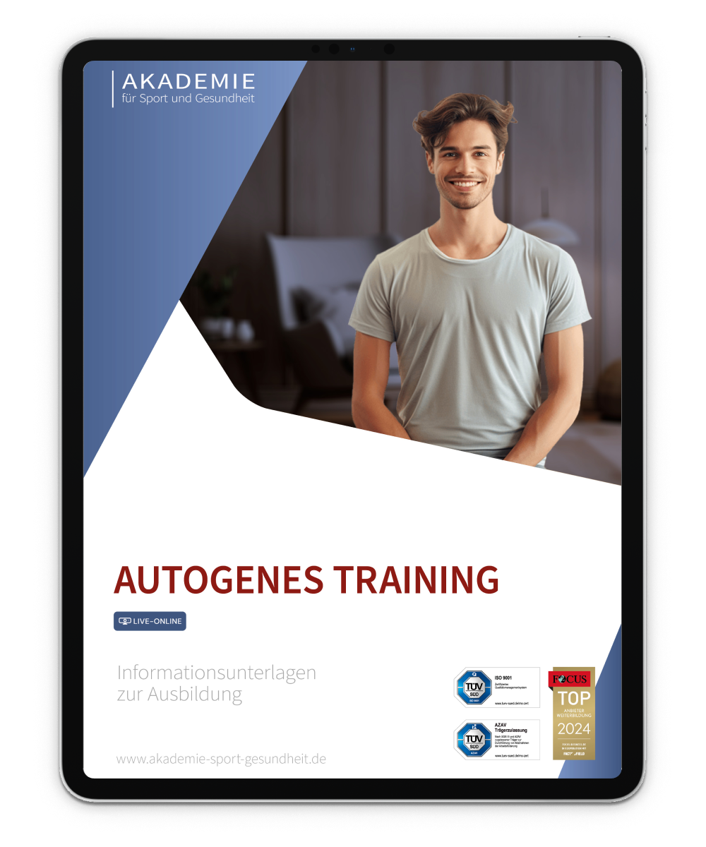 Informationsbroschüre Autogenes Training Mockup
