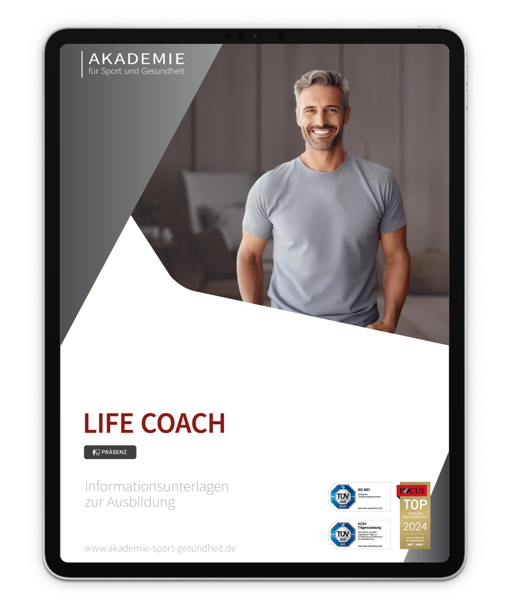 Informationsbroschüre Life Coach Mockup