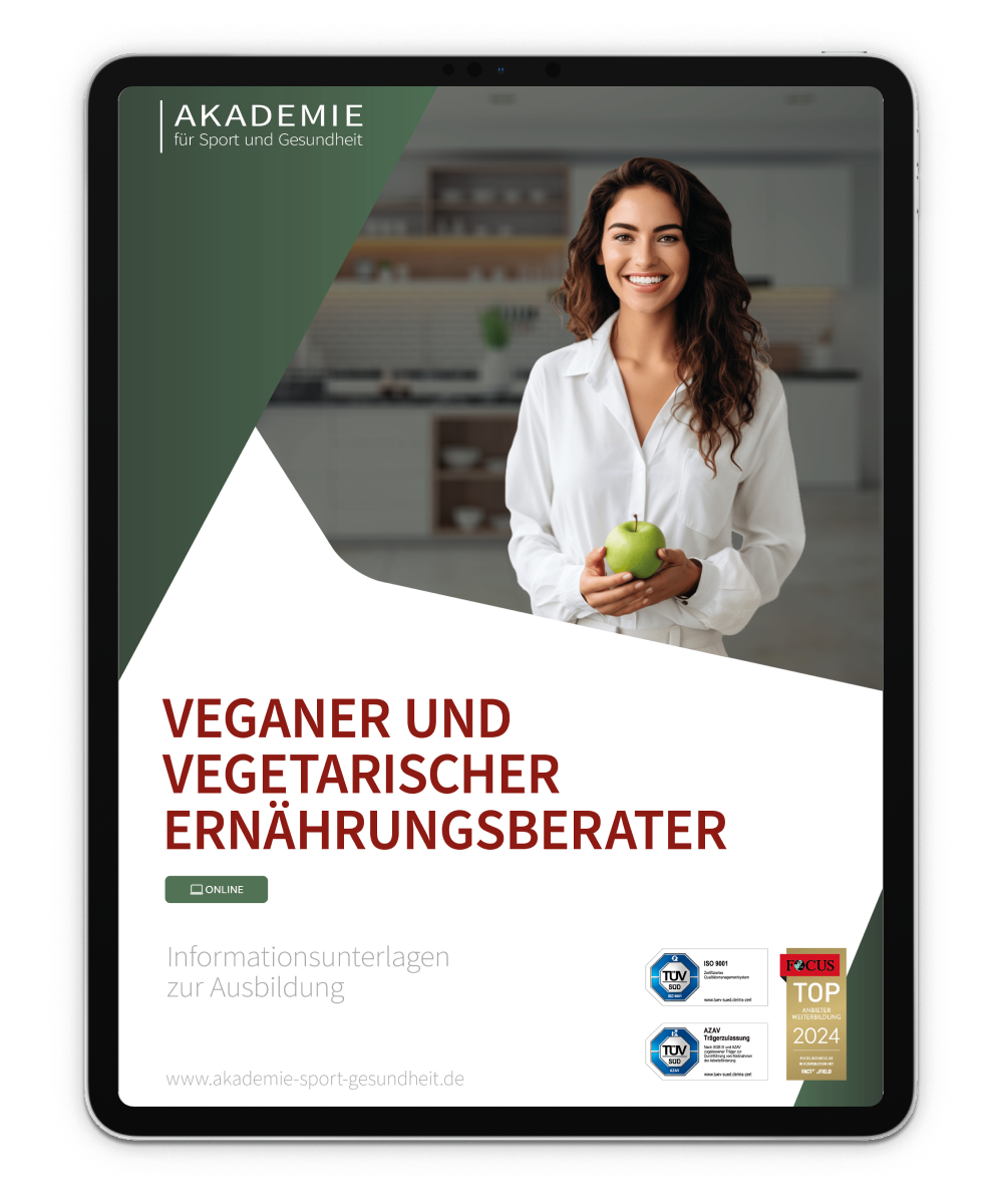 Informationsbroschüre veganer und vegetarischer Ernährungsberater Mockup